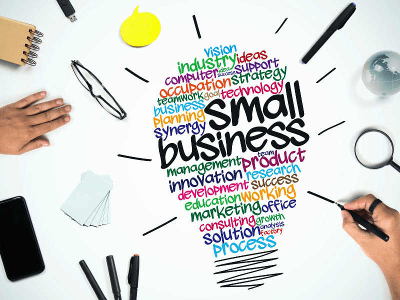 Picture of Light Bulb with Small Business