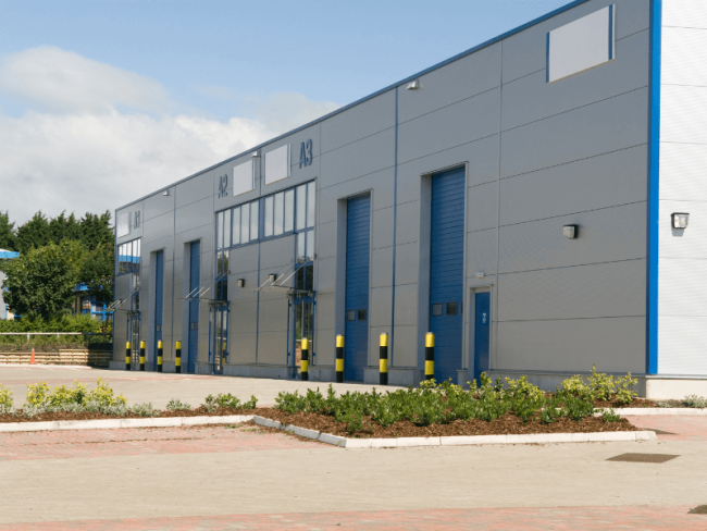 Commercial Building with Loading Area Commercial Building with Loading Area