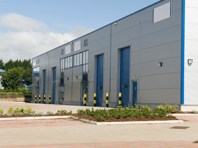 Commercial Building with Loading Area